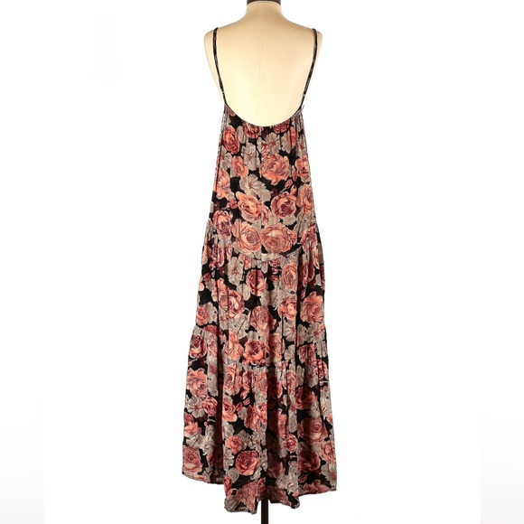 Planet Blue Blu Moon Leopard & Floral maxi dress size 2 - Picture 2 of 10